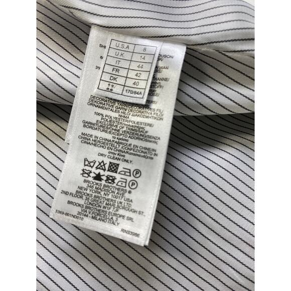 Brooks Bros Red Fleece Wool Blend Floral Embroidered Beads Pleated Shift Dress 8 - Picture 6 of 9